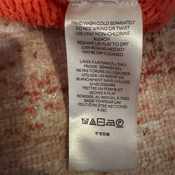 Coral Anthro Pilcro chunky knit sweater - Picture 3 of 3